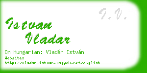 istvan vladar business card
